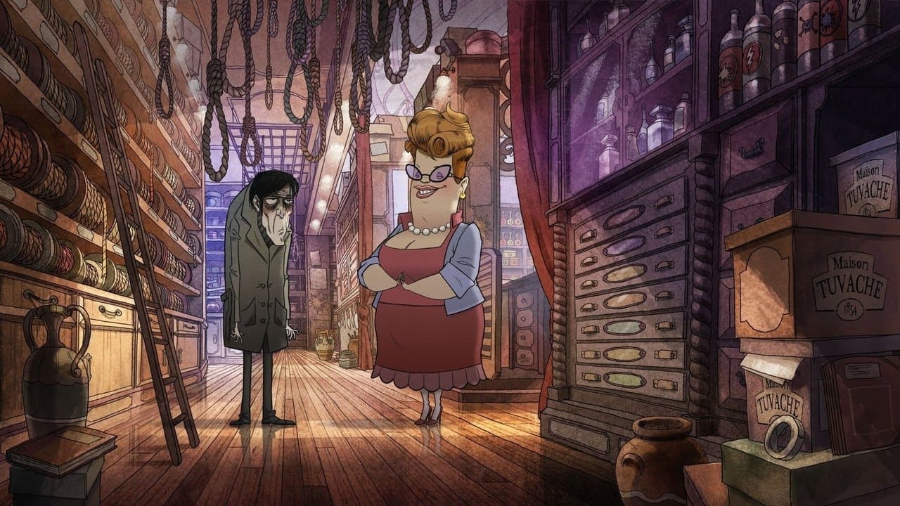 The Suicide Shop backdrop