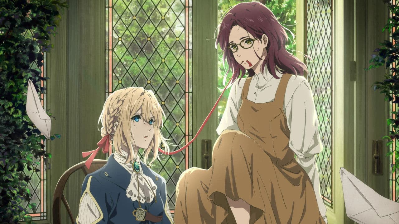 Violet Evergarden: Eternity and the Auto Memory Doll backdrop