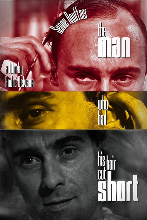 De man die zijn haar kort liet knippen poster